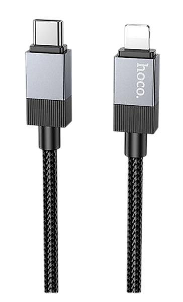 Кабель Hoco X110 Honorific PD27Вт Type-C - Lightning, 1m черный