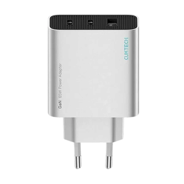 Зарядное устройство Cuktech 65W Gan 2C1A (A15C-EU) серебро