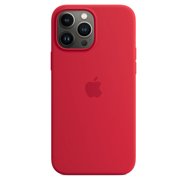 Чехол для iPhone 13 Pro Hardiz Liquid Silicone Magnet Magsafe Case Red