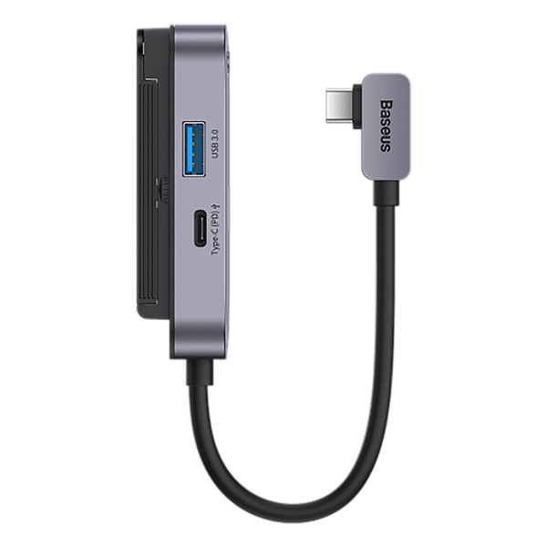 Хаб Baseus PADJOY 4-Port (Type-C to HDMI*1+USB 3.0*1+Type-C PD&Data*1+3.5mm*1) WKWJ000013