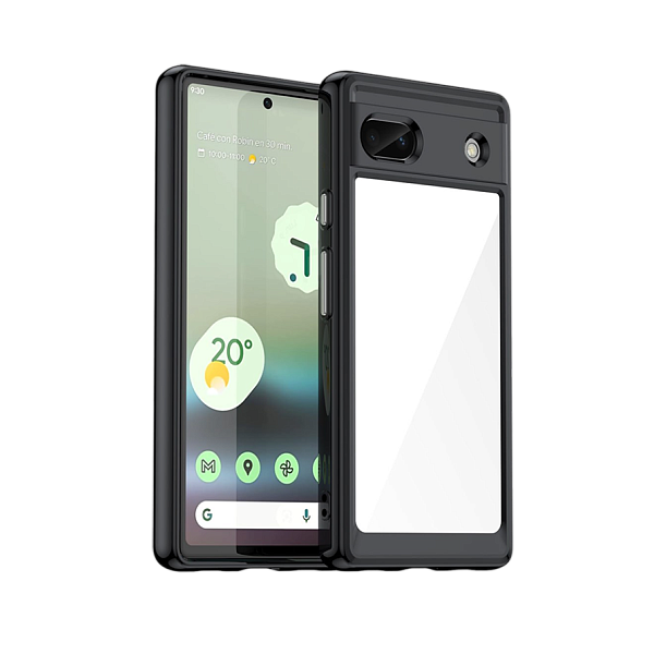 Чехол для Google Pixel 6a Caseport Fusion с защитными рамками черный