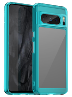 Чехол для Google Pixel 8 Pro Caseport противоударный с бирюзовыми рамками