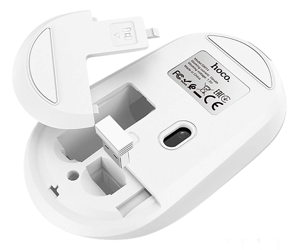 Мышь Hoco GM14 Platinum 2.4G Business Wireless Mouse White