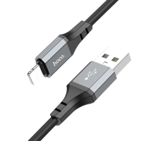 Кабель HOCO X86 Spear USB to Lightning 2.4A, 1m черный