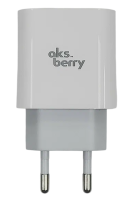 Сетевое зарядное устройство Aksberry T39 20W PD + QC3.0 (белый)