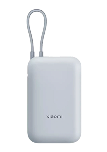 Внешний аккумулятор Xiaomi Mi 10000 22.5W Pocket Version встроенный кабель USB-C (P15ZM) голубой