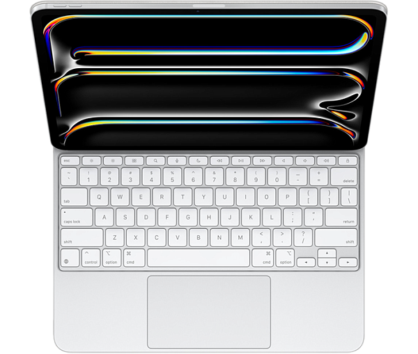 Клавиатура Apple Magic Keyboard для iPad Pro 13 (2024) White русская гравировка