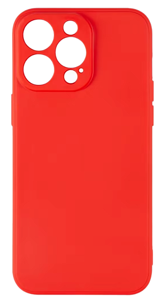 Накладка силикон iBox Case для iPhone 15 Pro Max, с защитой камеры и подложкой, красный